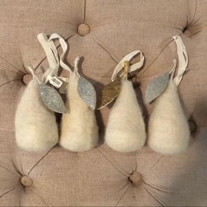 Felt Pear Ornaments